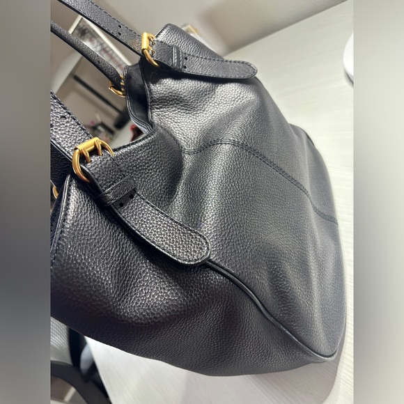 Marc by Marc Jacobs Petal to the Metal Black Leather Tote Shoulder Bag - Picture 6 of 13